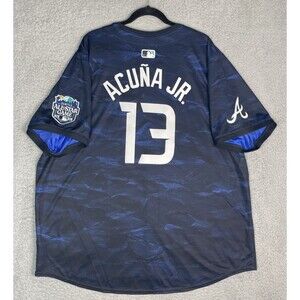Nike Jersey 2023 All Star Ronald Acuna Jr #13 Atlanta Braves Mens 3XL Black NWOT
